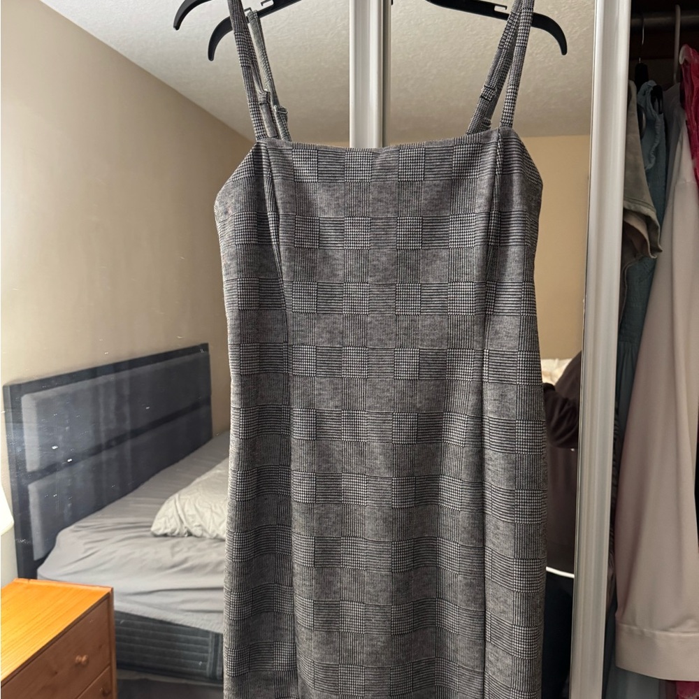 Forever 21 Grey Plaid Dress